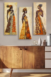 Wallity Cuadro Decorativo de MDF Multicolor (3 Piezas)